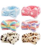 Ayesha 6PCS Coral Fleece Spa Headbands for Women and Girls - Soft Elastic Hair Bands for Face Washing, Makeup, and Skincare - 6 Colors Available - Buy Online on GoSupps.com