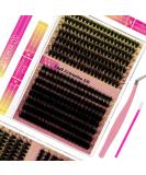 Lash Extension Kit 300Pcs | DIY Individual Eyelashes Extensions | Cluster Kit with Bond Seal & Remover | At Home Use | D-Mix 10-18mm 26 - Buy Online on GoSupps.com
