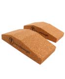 NamaStrength Cork Yoga Wedge Set - Non-Slip Wrist Support Blocks (Set of 2) - Buy Online on GoSupps.com