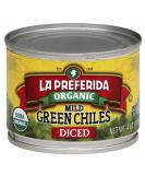 La Preferida Organic Green Chiles Mild-Diced 4 oz (Pack of 6) - 24 oz Total | Certified Organic, Mild Flavor, Convenient Pack - Buy Now! - Buy Online on GoSupps.com