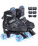 CELETOY Kids Roller Skates - Adjustable Size Skating Shoes for Ages 3-12 | Beginner Girls Roller Skates with 8 Light Up Wheels | Outdoor Roller Skating for Boys and Girls | Medium White - Buy Online on GoSupps.com
