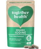 Organic Seaweed Iodine Supplement Together Health from Organic Seaweed Natural Source of Iodine Vegan Friendly Made in The UK 30 Vegecaps 1 count (Pack of 1) - Buy Online on GoSupps.com