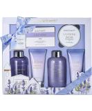 Bath Spa Gifts for Women - Gift Set for Women, Body & Earth Luxury 6 Pcs Lavender Scent Women Gift Box with Bubble Bath, Shower Gel, Hand&Face Cream, Body Lotion, Bath Gift Set for Women, Birthday Gift Basket for Women - Buy Online on GoSupps.com