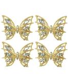 Tinsow 4 Pcs Butterfly Nail Art Diamonds - Gold Wedding Charms & Accessories - Buy Online on GoSupps.com