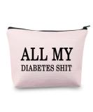 All My Diabetes Shit Bag - Funny Diabetic Gift - Pink Diabetes Carrying Bag for Travel - Emergency Patient Pouch - Buy Online on GoSupps.com