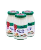 Buy Food-United Clotted Cream 3x170g | Premium English Cream for Cones Apple Pie Pancakes & Desserts - International Shipping Available - Buy Online on GoSupps.com