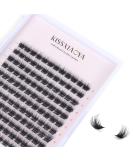 144Pcs D Curl Cluster Eyelash Extensions - Soft Natural False Lashes for DIY At-Home Eyelash Extension - 11mm Wide Stem Clusters - Pack of 1 - Buy Online on GoSupps.com