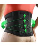 FREETOO Ergonomic Back Support Belt for Men Women Lower Back Pain with 7 Metal Stays Comfy Back Brace with 3D Soft Pad for Sciatica Scoliosis Breathable Lumbar Support Belt for Daily Work & Activity Black XL (Waist Size: 45 - 51 ) - Buy Online on GoSupps.com