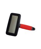Lambskin Brush for Pets - Universal Care Brush for Dogs & Cats | Soft Grip Long & Short Hair Fur Brush | Black/Red - Buy Online on GoSupps.com