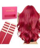 Premium If-Salt Tape Extensions - 10pcs Real Hair Red 25cm Invisible Smooth 20g - Perfect for Highlights | International Shipping Available - Buy Online on GoSupps.com