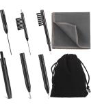 7 Pieces Hearing Aid Cleaning Tools Hearing Aid Amplifier Cleaning Brush with Wax Loop and Magnet, Hear Aid Cleaning Kit with Velvet Bag - Buy Online on GoSupps.com
