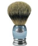 Hans Baier Exclusive Shaving Brush - Acrylic Aquamarine Blue Metal Base - Size 3 | International Shipping Available - Buy Online on GoSupps.com