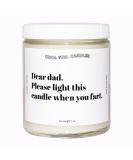 Cool Girl Candles | Dad Light This When You Fart Cotton & Vanilla Scented | All Natural Coconut Soy Wax | Strong Home Fragrance | Clean Burning Funny Gifts | 8.5 fl oz - Buy Online on GoSupps.com