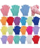 50 Pcs Double Sided Exfoliating Gloves for Body - Shower Gloves for Women - Deep Clean Skin, Spa Massage, Beauty Skin - Bathing Accessories in 13 colors - Buy Online on GoSupps.com