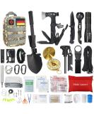 Ultimate Emergency Survival Kit - First Aid Set Multi-Tool Ax Folding Spade & More | Perfect Gifts for Camping Hiking & Outdoor Adventures - Buy Online on GoSupps.com