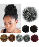 YISIKUNNUO Curly Wavy Afro Puff Drawstring Ponytail Hair Extension for Black Women Loose Wave Short Mini Afro Puff Hairpieces for Girls Kids(Dark Gray) - Buy Online on GoSupps.com