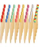 40-Piece Bamboo Charcoal Toothbrush Set | Biodegradable with BPA-Free Bristles | Natural Bamboo | 8 Colors - Buy Online on GoSupps.com