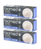 Biomed Calcimax Toothpaste 3 x 100g | Strengthens Enamel Caries Protection Fluoride-Free Gentle Clean Mint Sensation - Buy Online on GoSupps.com