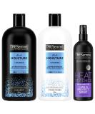 TRESemme Rich Moisture Shampoo Conditioner & Heat Defence Spray Care + Styling Regime Bundle 3 Piece 700 ml (Pack of 3) - Buy Online on GoSupps.com