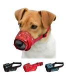 CollarDirect Dog Muzzle for Small Medium Large Dogs Soft Breathable Nylon Safety Pattern Mouth Cover Anti Biting Barking Print Pet Muzzles (Pattern 1 XS/S) Pattern 1 XS/S - Buy Online on GoSupps.com