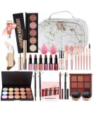 All-In-One Makeup Kit MKNZOME Complete Makeup Gift Set Full Kit Combination with Eyeshadow Lipstick Concealer etc Essential Starter Bundle for Women Pro Multi-uses Beauty Cosmetic Set with Gift Box KIT113 - Buy Online on GoSupps.com