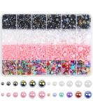 8000Pcs Flatback Pearls for Crafts  Cridoz Assorted Sizes Half Round Pearl Beads Rhinestones for Nails  Makeup  Shoes  Handmade Art Work - Buy Online on GoSupps.com