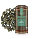 Teabloom Organic Jade Oolong Loose Leaf Tea - High-Elevation Rolled Leaves USDA Organic Fresh Green-Floral Aroma 3.53 oz Canister | 35-50 Cups - Buy Online on GoSupps.com