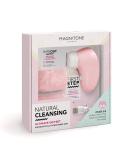 Magnitone Natural Cleansing Ultimate Gift Set with First Step Daily Cleansing Brush and 2 Wipe Out Makeup Remover Cloth Wipes - Buy Online on GoSupps.com