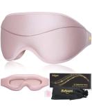 BeHoomi Sleep Mask, Premium Eye Mask for Sleeping, Completely Blackout, Superior Soft Comfort, Upgraded 3D Ergonomic Designed Sleeping Mask for Home, Office, Travel, Meditation, Yoga, Pink - Buy Online on GoSupps.com