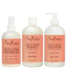SheaMoisture Coconut & Hibiscus Curly Hair Care Set - Moisturizing Shampoo Conditioner & Curl Shine Mist | International Shipping Available - Buy Online on GoSupps.com