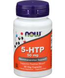 Now Foods 5-HTP 50 mg - 30 Vegan Capsules for Mood Support & Relaxation - Buy Online on GoSupps.com