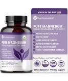 Pure Micronutrients Magnesium Glycinate Supplement (Chelated) 200mg 180 Count - Buy Online on GoSupps.com