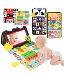 Buy Venditer Baby Toys 0-12 Months | Montessori Black & White Contrast Baby Mirror & Crackling Book for 1-2 Year Olds - Buy Online on GoSupps.com