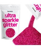 Hemway Ultra Sparkle Glitter Dark Rose 100g - Multi-Purpose Epoxy Resin for Arts, Crafts, and Beauty - Cosmetic Safe Body, Hair, Face, Nails - Weddings, Tumblers, Flowers - Premium Dark Rose Pink Glitter - Buy Online on GoSupps.com
