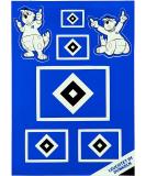 Hamburger SV HSV Sticker Set - Glow in the Dark | International Shipping Available - Buy Online on GoSupps.com