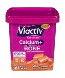 Viactiv Calcium +Vitamin D3 Supplement Soft Chews  Caramel  60 Chews - Calcium Dietary Supplement for Bone Health 60 Count (Pack of 1) - Buy Online on GoSupps.com