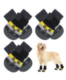 Kuoser Dog Socks - 3 Pairs Anti-Slip Paw Protection - Durable Dog Shoes for Hardwood Floors - Dark XL (6-Pack) Black - Buy Online on GoSupps.com