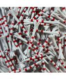 Champ 2-3/4 Stripe Golf Tee 100 Count - White/Red FLYtee - Buy Now - Buy Online on GoSupps.com