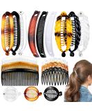 18-Piece Banana Hair Clips Set | Classic Twist Comb Accessories for Women Girls - 11/29 Teeth Ponytail Clips - Buy Online on GoSupps.com