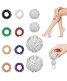 4 Magnetic Acupressure Balls & 8 Sensory Massage Rings | Stress Relief & Finger Massage Tools 32mm & 47mm Hard Hedgehog Balls - Buy Online on GoSupps.com