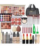 All in One Makeup Kit for Women Full Kit Travel Makeup Kit Makeup Gift Set for Women & Girls Makeup Essential Bundle Include Foundation Eyeshadow Palette Lipstick Eyebrow Pencil Cosmetic Brush Set - Buy Online on GoSupps.com