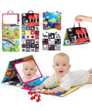 Auney Toys for 0-9 Months - Foldable Mirror & Crackling Book | Toddler Education & Cognitive Baby Toys for Newborns - Buy Online on GoSupps.com