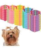 100 Colorful Puppy Rubber Bands Hair Ties for Small Dog Grooming | Super Stretch Nylon Hair Bows | Yorkie Accessories in Hot Pink, Yellow, Purple, Blue - Buy Online on GoSupps.com