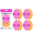 Real Techniques 4 Pack Miracle 2-In-1 Powder Puffs Dual-Sided Makeup Blending Puff Reversible Elastic Band Precision Makeup Sponge and Powder Puff For Liquid Cream and Powder Products 4/Miracle 2-In-1 Powder Puff - Buy Online on GoSupps.com