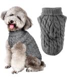 FWLWTWSS Cozy Winter Dog Sweater for Small & Medium Dogs | Soft Knit Roll Collar Pet Clothing | XX-Large Twist Style - Buy Online on GoSupps.com