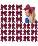 24 PCS Large Maroon Cheer Bows - Hair Accessories for Cheerleaders & Sports Teams - Buy Online on GoSupps.com