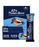 Multipower 53% Protein Boost - High-Quality 45g Protein Bar Cookies & Cream | 24g Protein Only 1.3g Sugar | International Shipping Available - Buy Online on GoSupps.com