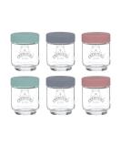 Kilner Kids Set of 6 190ml Glass Jars in Grey and Purple - Cute and Practical Storage Solution for Children - Buy Online on GoSupps.com