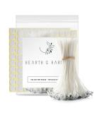 Hearth and Harbor 6-Inch Cotton Candle Wicks with Double-Sided Heat Resistant Stickers - 100 Pack for Candle Making - Buy Online on GoSupps.com
