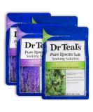 Dr. Teal's Epsom Salt 12 lb Bath Time Value Pack - Lavender & Eucalyptus Spearmint Soaking Salts - Buy Online on GoSupps.com